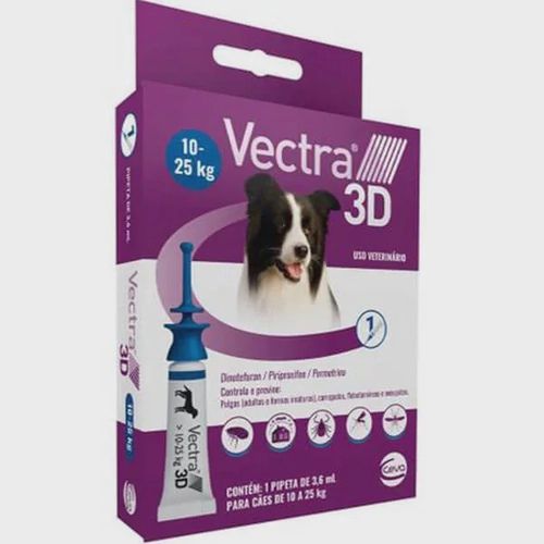 Vectra 3D Cães 10 a 25 kg Ceva