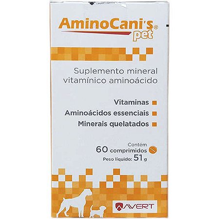 Amino Canis Pet 60 Comprimidos