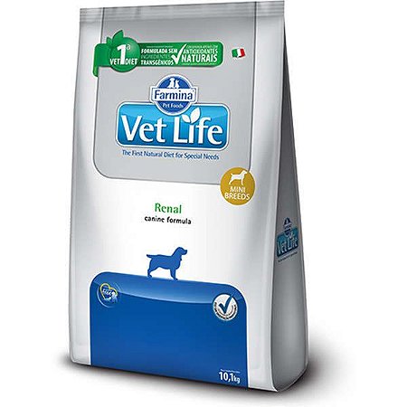 Vet Life para Cães Racas Mini Renal - 10,1kg