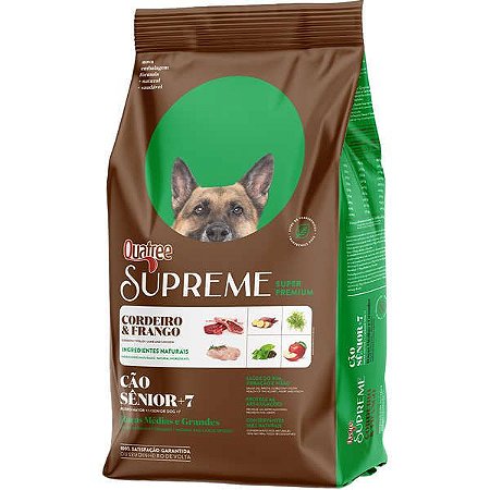 Quatree Supreme Cães Senior Raças Médias e Grandes 15kg