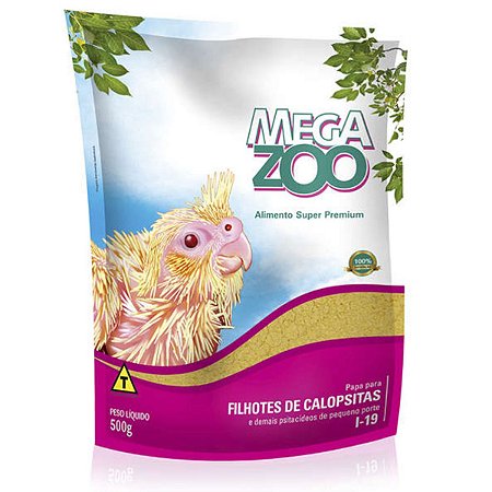 Megazoo Papa Para Filhotes De Calopsitas - 500G