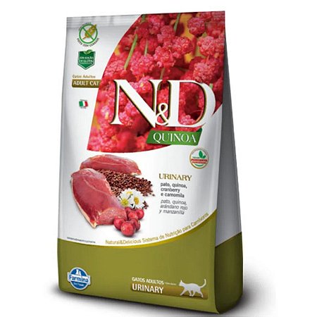 N&D Quinoa para Gatos Urinary Pato - 1,5kg