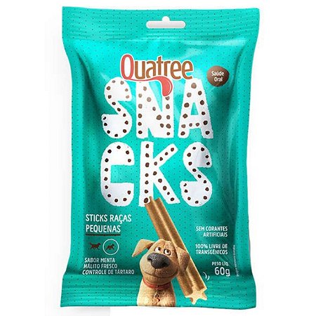 Quatree Snacks Sticks Cães Raças Pequenas 60G