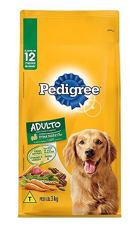 Pedigree Adulto Carne E Vegetais - 3 Kg