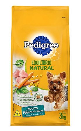 Pedigree Equilibrio Natural Adulto Racas Peq - 3Kg