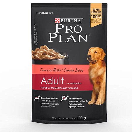 Sache Pro Plan Cao Adulto Carne 100G