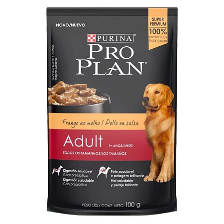 Sachê Pro Plan Cão Adulto Frango 100g