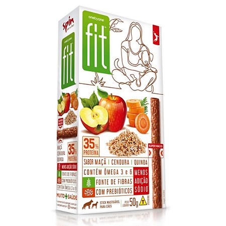 Spin Pet Fit Stick Stick Maça Cenoura e Quinoa 50g