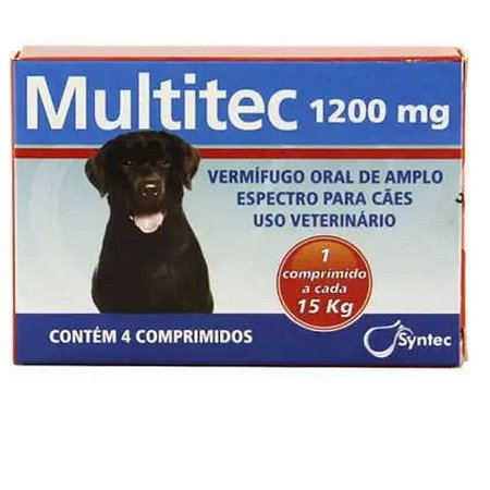 Multitec 1.200Mg  - 4 Comprimidos - 15Kg