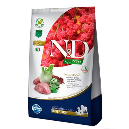 N&D Quinoa Digestion para Cães Adultos Todas as Raças Cordeiro - 2,5kg