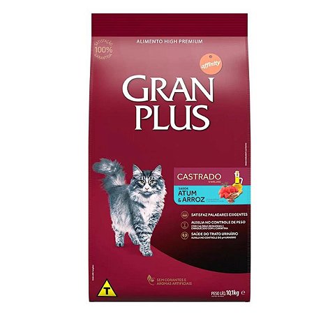 Gran Plus Menu Gato Castrado Atum 10.1 kg