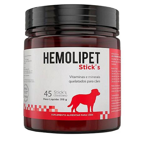 Hemolipet Sticks 315G - 45 Unidades