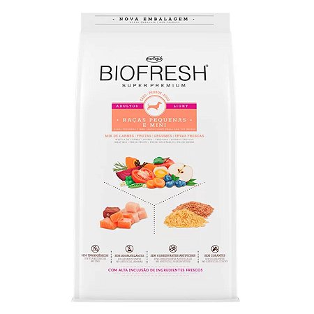 Biofresh Cães Adultos Raças Mini e Pequenas Light - 10,1kg