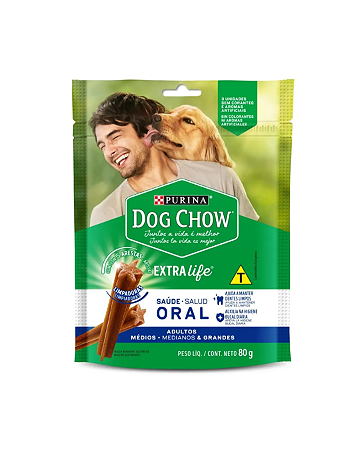Dog Chow Extra Life Saude Oral 80g