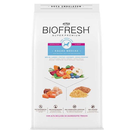 Biofresh Cães Adultos Raças Médias Light - 3kg