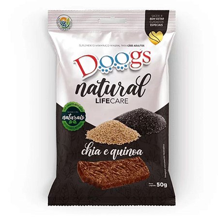 Suplemento Natural Doogs Life Care Chia e Quinoa Para Cães 50g
