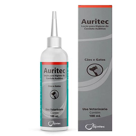 Auritec Loção para Higiene do Conduto Auditivio para Cães e Gatos 100 ml