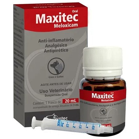 Maxitec Oral Meloxicam para Cães e Gatos 20ml