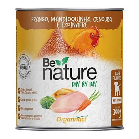 Alimento Úmido Be Nature Day by Day para Cães Filhotes 300g - Organnact