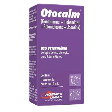 Otocalm Tratamento para Otite em Cães e Gatos 14ml