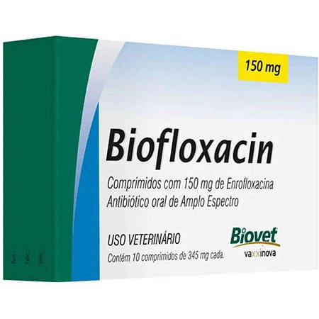 Biofloxacin 150mg 10 Comprimidos