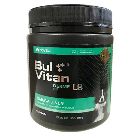 Suplemento Bul Vitan Derme Bite LB para Cães 315g