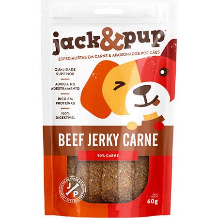 Bifinho Jack&Pup Beef Jerky Carne para Cães 60g