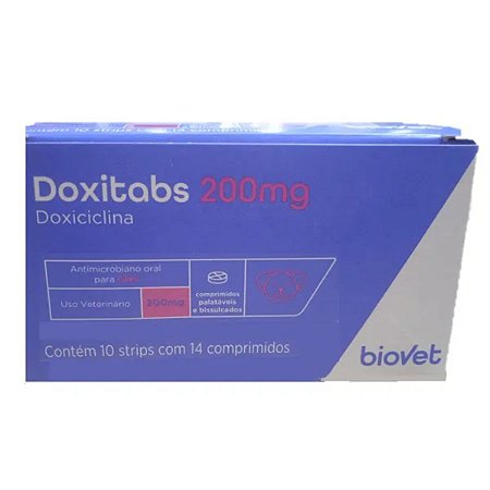 Doxitabs 200 mg Blister com 14 comprimidos