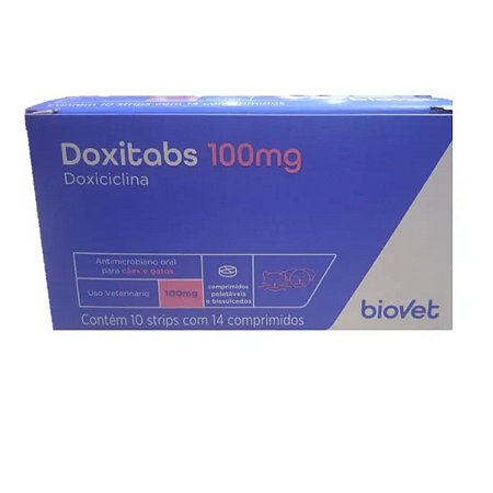 Doxitabs 100 mg  Blister com 14 comprimidos