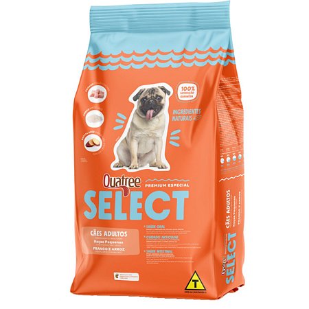 Quatree Select Cães Adultos Raças Pequenas 3kg