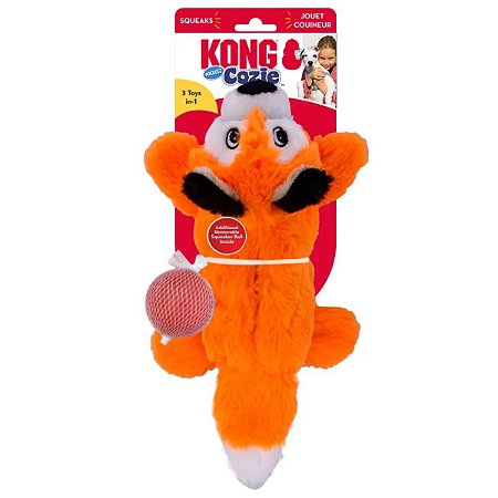 Brinquedo Kong Cozie Pocketz Fox Medium
