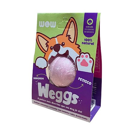 Petisco Natural Wow Weggs para Cães Frango Lombinho 7g