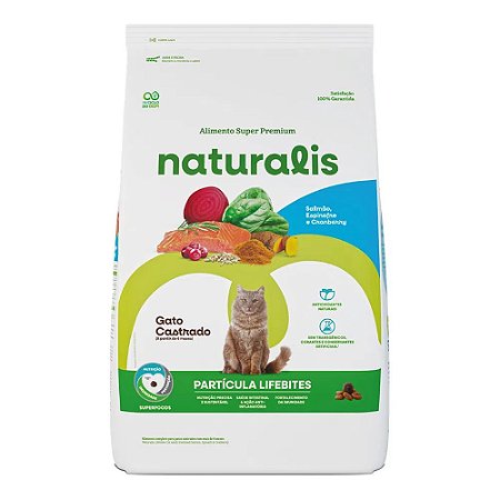 Naturalis Lifebites Gatos Castrados 1,5kg