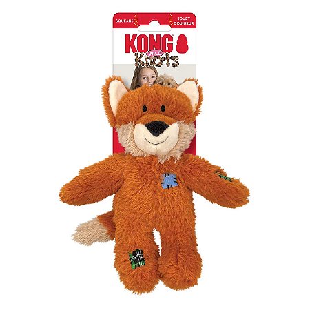 Pelúcia Para Cães Kong Wild Knots Raposa - Pequeno/Médio