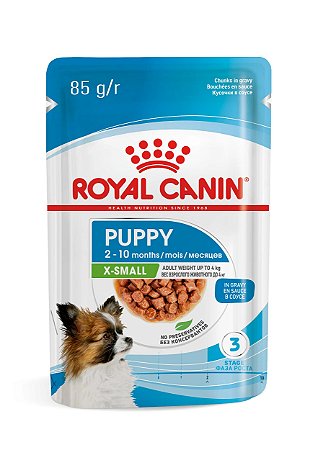 Alimento Úmido Sachê Royal Canin Puppy X-Small 85g