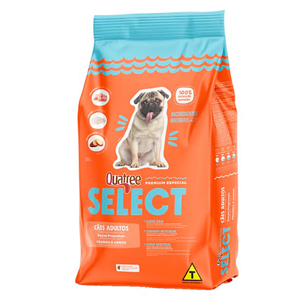 Quatree Select Cães Adultos Raças Pequenas 1kg