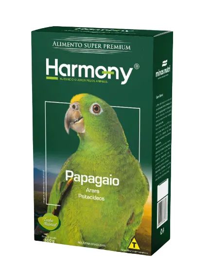 Harmony Birds Papagaio Natural 300g Minas Nutri