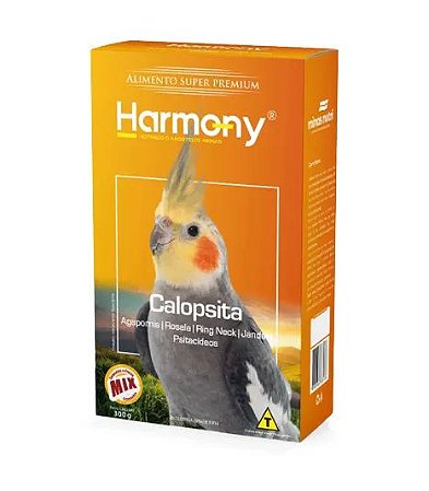 Harmony Birds Calopsita c/ Sementes e Frutas 300g Minas Nutri