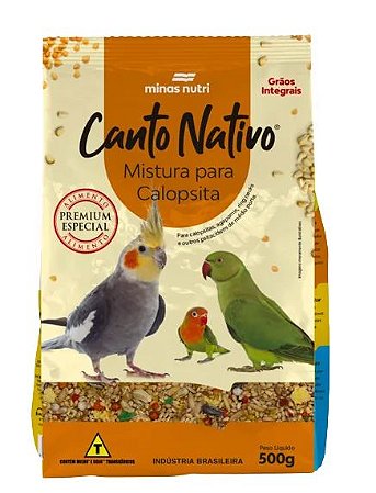 Canto Nativo Mistura para Calopsita 500g Minas Nutri