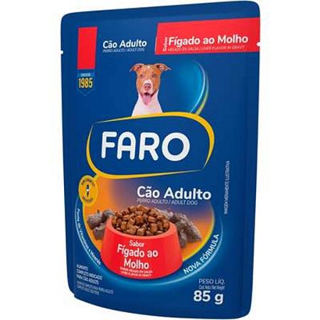 Sachê Faro Cão Adulto Figado 85g