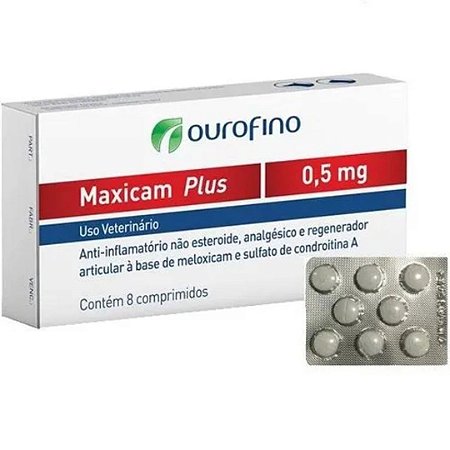 Maxicam Plus 0,5mg Blister C/ 8 Comprimidos