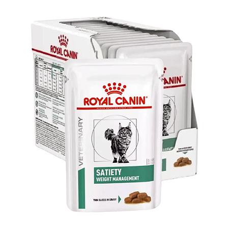 Sachê Royal Canin Feline Satiety Weight Management 85g Caixa Com 12 Unidades