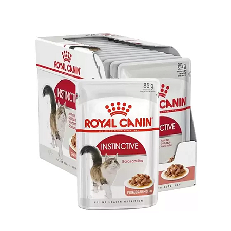 Sachê Royal Canin Feline Instinctive 85g Kit Com 12 Sachês
