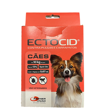 Ectocid Spot On 0,67ml Para Cães Até 10kg