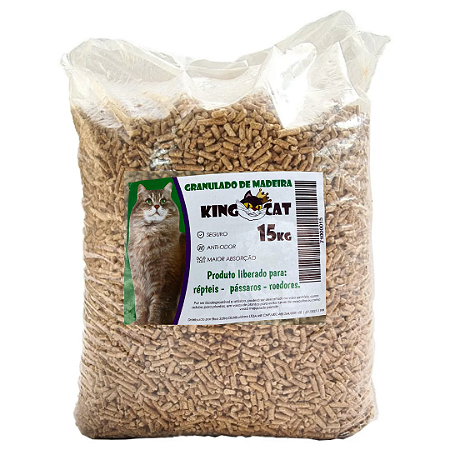 Granulado de Madeira King Cat 15kg