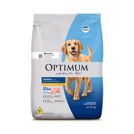 Ração Optimum Cão Adulto Raças Médias 15kg