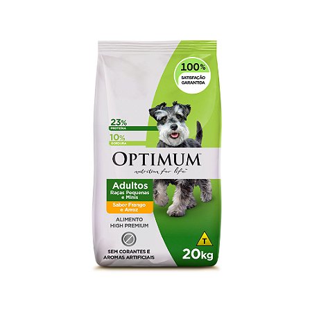 Ração Optimum Cão Adulto Raças Pequenas 20Kg