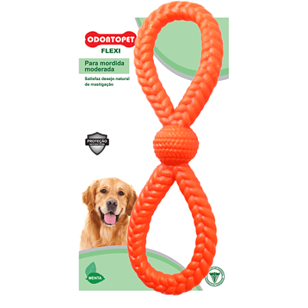 Brinquedo Argola Dupla Flexi Odontopet Até 22 kg