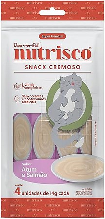 Petisco Cremoso Para Gatos Nutrisco Atum e Salmão 56g