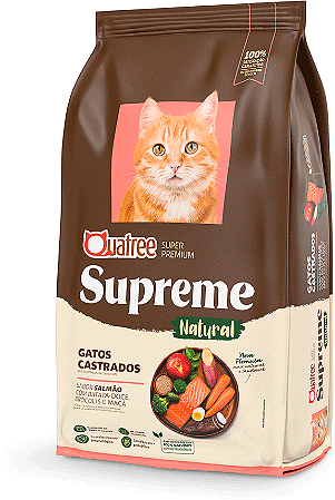 Quatree Supreme Gato Castrado Salmão e Batata Doce 10,1kg